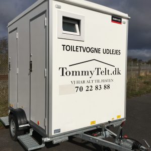 Toiletvogn m. 2 toiletter luksus model