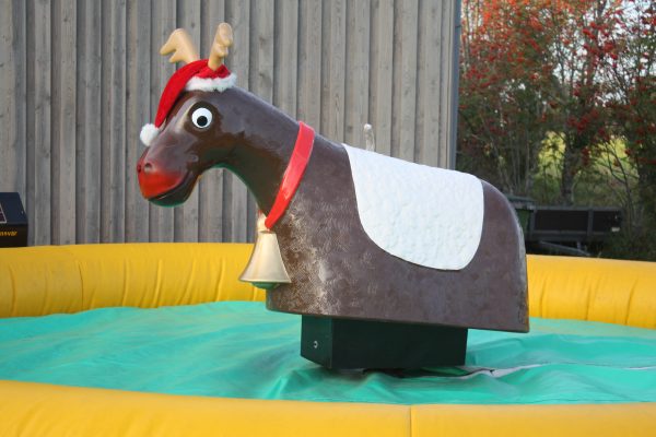 Rodeo sjov ses her med Tommy Telts Rudolf Rodeorensdyr